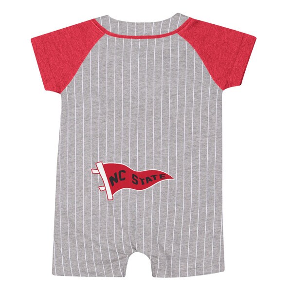Grey/Red Infant Baseball Romper